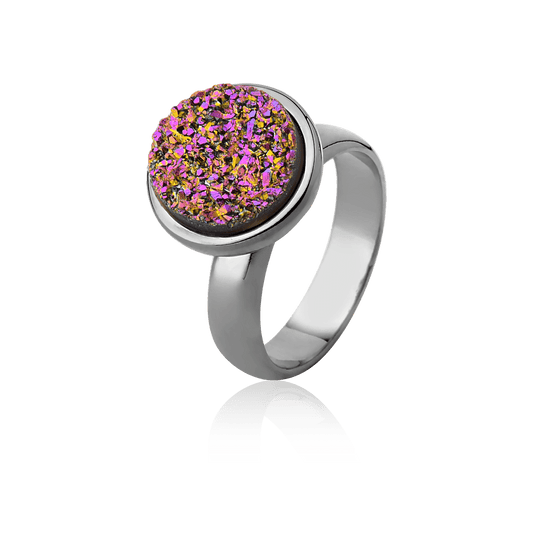 Anel Classic - Drusa Multicolorida Semijoias de luxo e design exclusivo