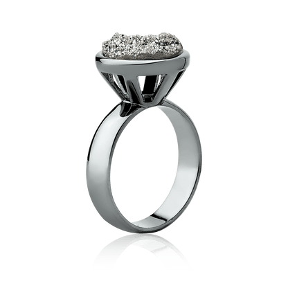 Anel Classic - Drusa Platina Semijoias de luxo e design exclusivo