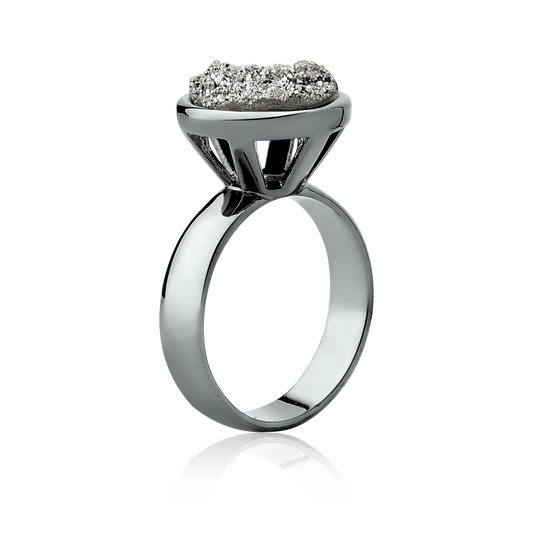Anel Classic - Drusa Platina Semijoias de luxo e design exclusivo