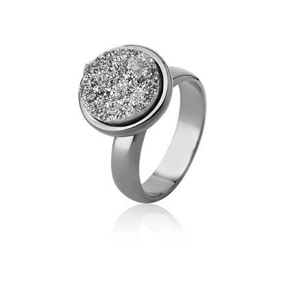 Anel Classic - Drusa Platina Semijoias de luxo e design exclusivo