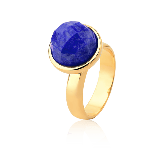Anel Classic - Feldspato Azul Anil Semijoias de luxo e design exclusivo