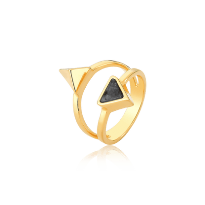 Anel Dýo - Labradorita Semijoias de luxo e design exclusivo