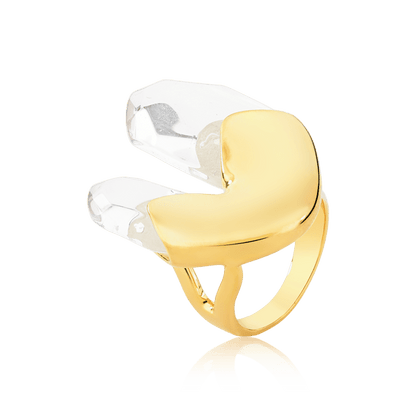 Anel Élémentaire - Cristal De Rocha Semijoias de luxo e design exclusivo