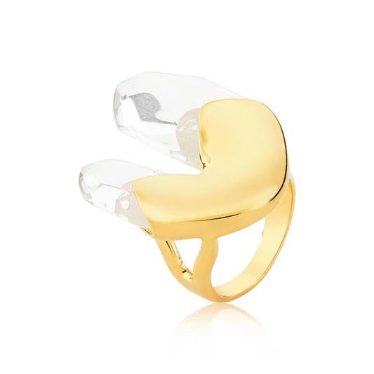 Anel Élémentaire - Cristal De Rocha Semijoias de luxo e design exclusivo