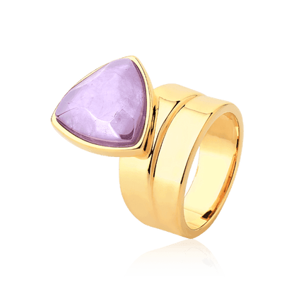 Anel Equilíbrio - Ametista Semijoias de luxo e design exclusivo