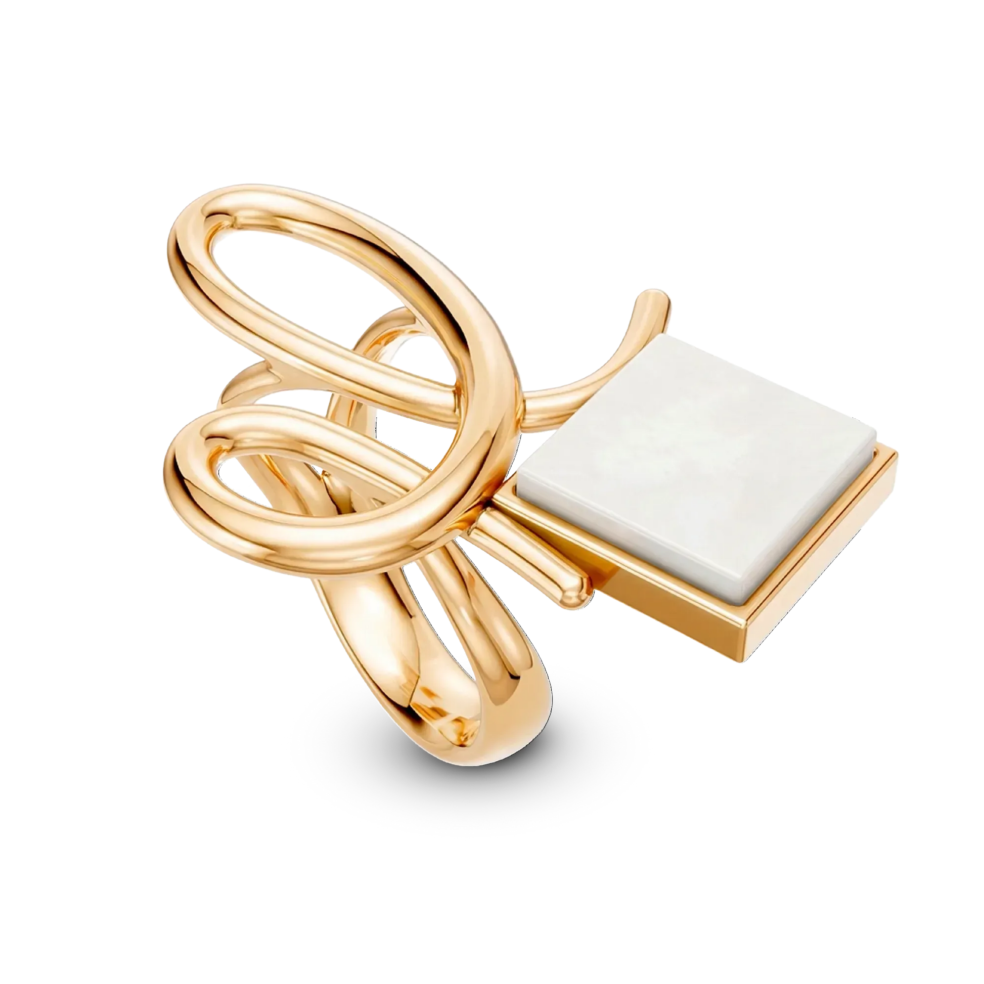 O Anel Esboço com Ágata Branca em Banho de Ouro 18K traduz a união entre linhas e formas, em um desenho limpo e simbólico. A pedra quadrada de Ágata Branca, que se equilibra de forma leve no traço orgânico da peça, simboliza serenidade e paz. Com um design simples e limpo, este anel é ideal para expressar uma elegância discreta e sofisticada no dia a dia, complementando qualquer visual com leveza.