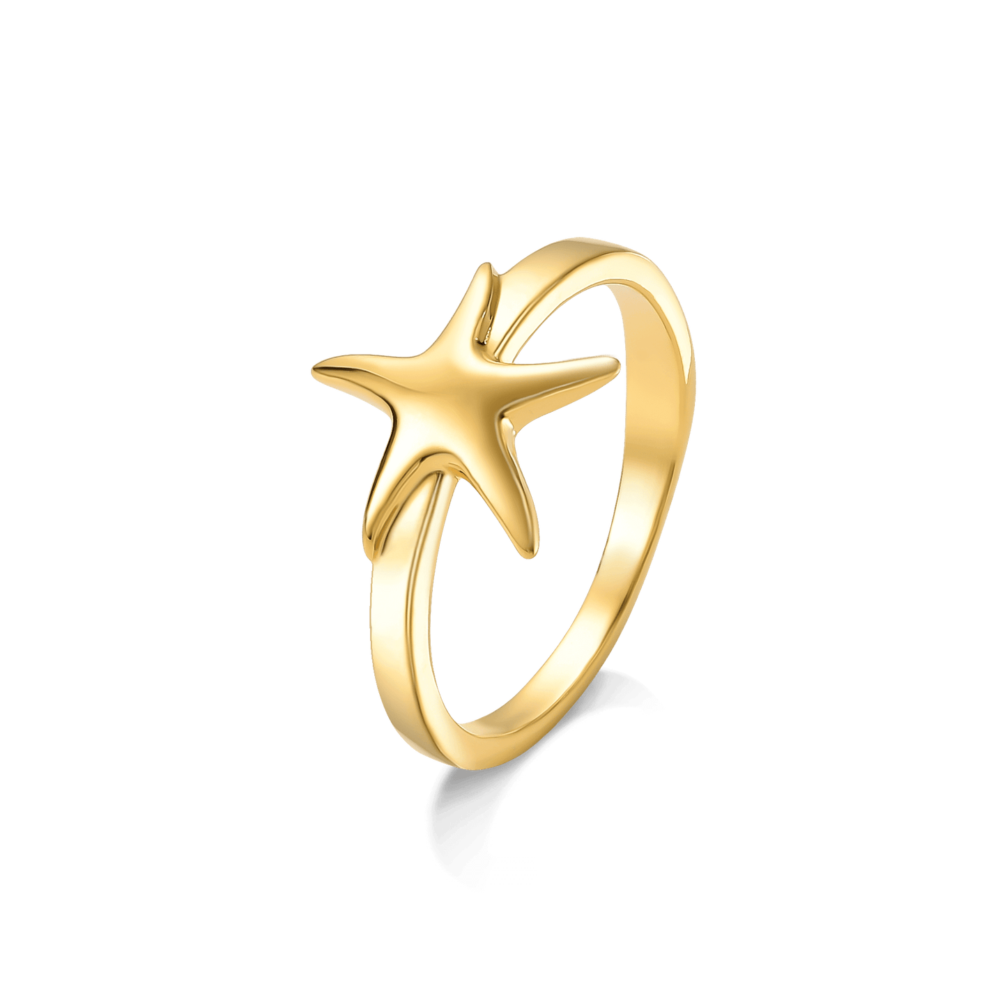 Anel Estrela - Ouro Semijoias de luxo e design exclusivo