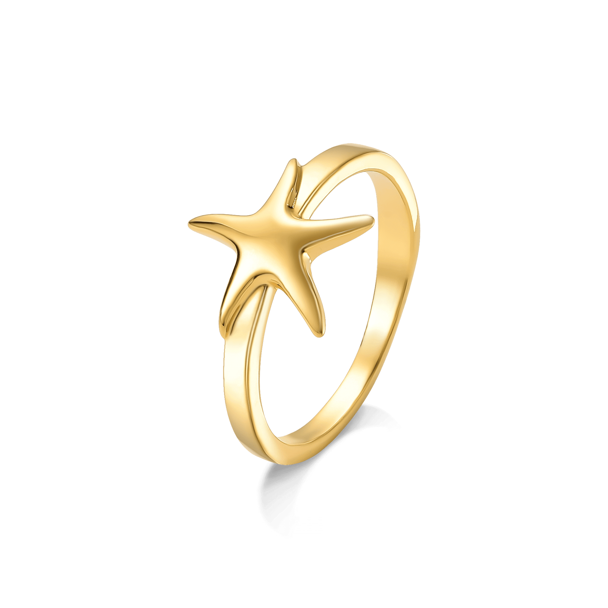 Anel Estrela - Ouro Semijoias de luxo e design exclusivo