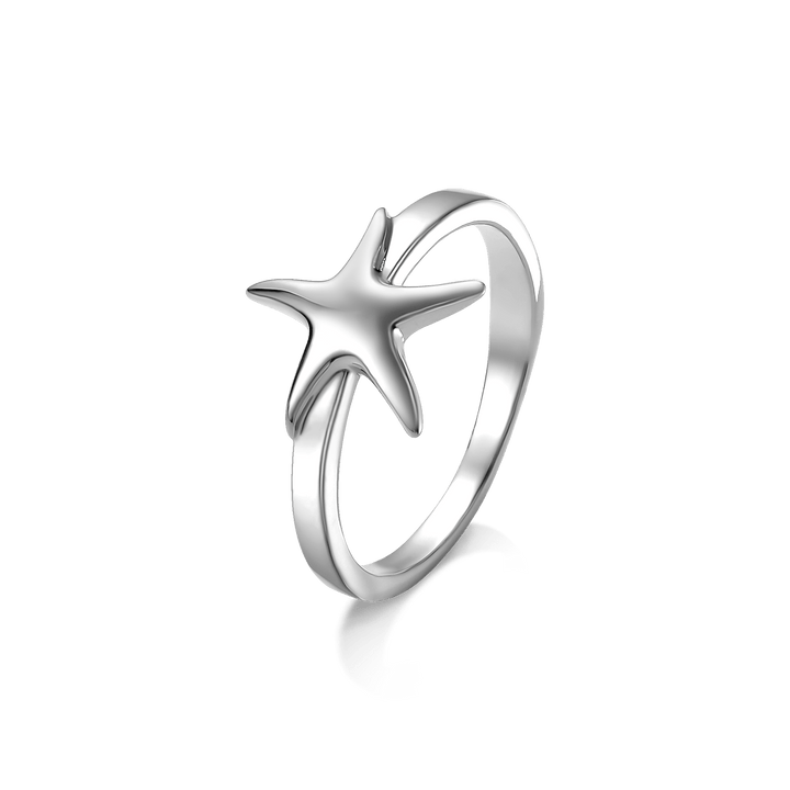 Anel Estrela - Ródio Semijoias de luxo e design exclusivo