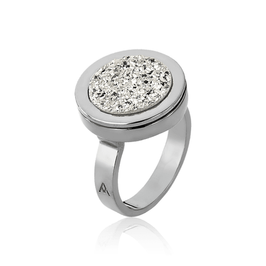 Anel Eterno - Drusa Platina Semijoias de luxo e design exclusivo