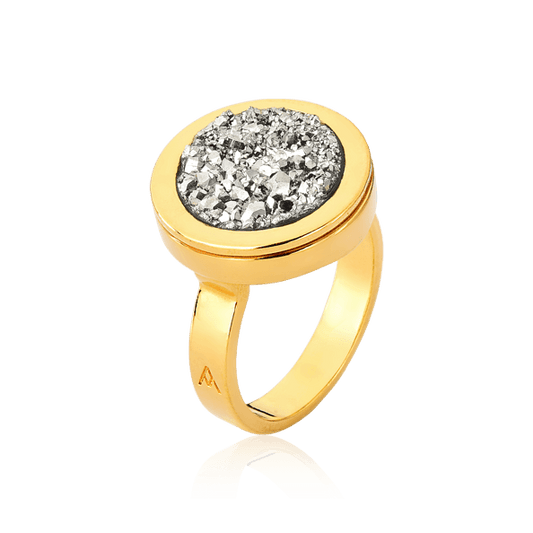 Anel Eterno - Drusa Platina Semijoias de luxo e design exclusivo