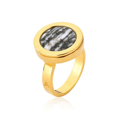 Anel Eterno - Jaspe Net Semijoias de luxo e design exclusivo