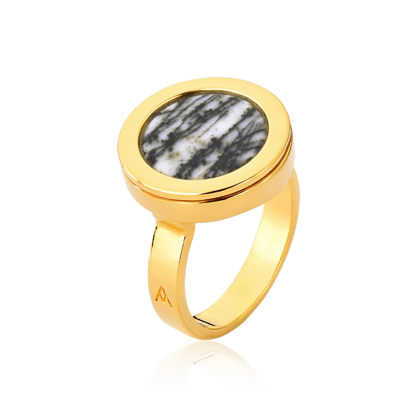 Anel Eterno - Jaspe Net Semijoias de luxo e design exclusivo