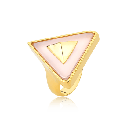 Anel Imperium - Ágata Branca Semijoias de luxo e design exclusivo