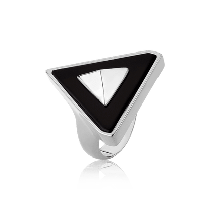 Anel Imperium - Obsidiana Negra Semijoias de luxo e design exclusivo