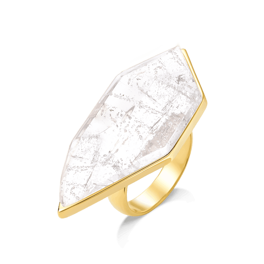 Anel Impulso - Cristal de Rocha Semijoias de luxo e design exclusivo