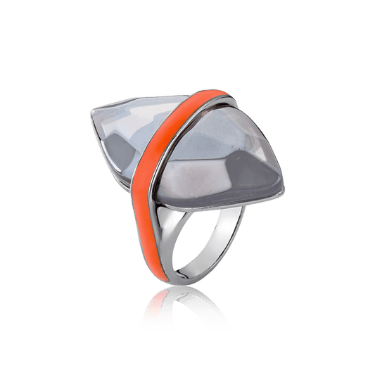 Anel Kahina - Quartzo Fumê Semijoias de luxo e design exclusivo