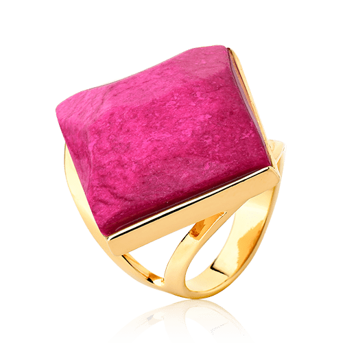 Anel Lírio - Rosa Pink Semijoias de luxo e design exclusivo