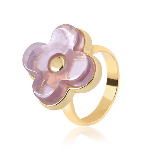 Anel Radiante - Ametista Semijoias de luxo e design exclusivo