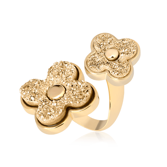 Anel Sensação - Drusa Ouro Semijoias de luxo e design exclusivo
