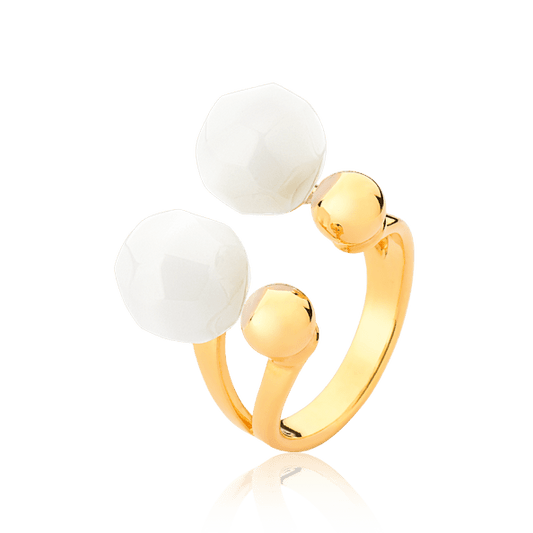 Anel Sintonia - Porcelana Semijoias de luxo e design exclusivo