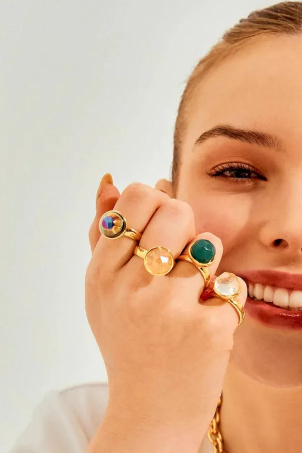 Anel Classic - Cristal Multicolorido