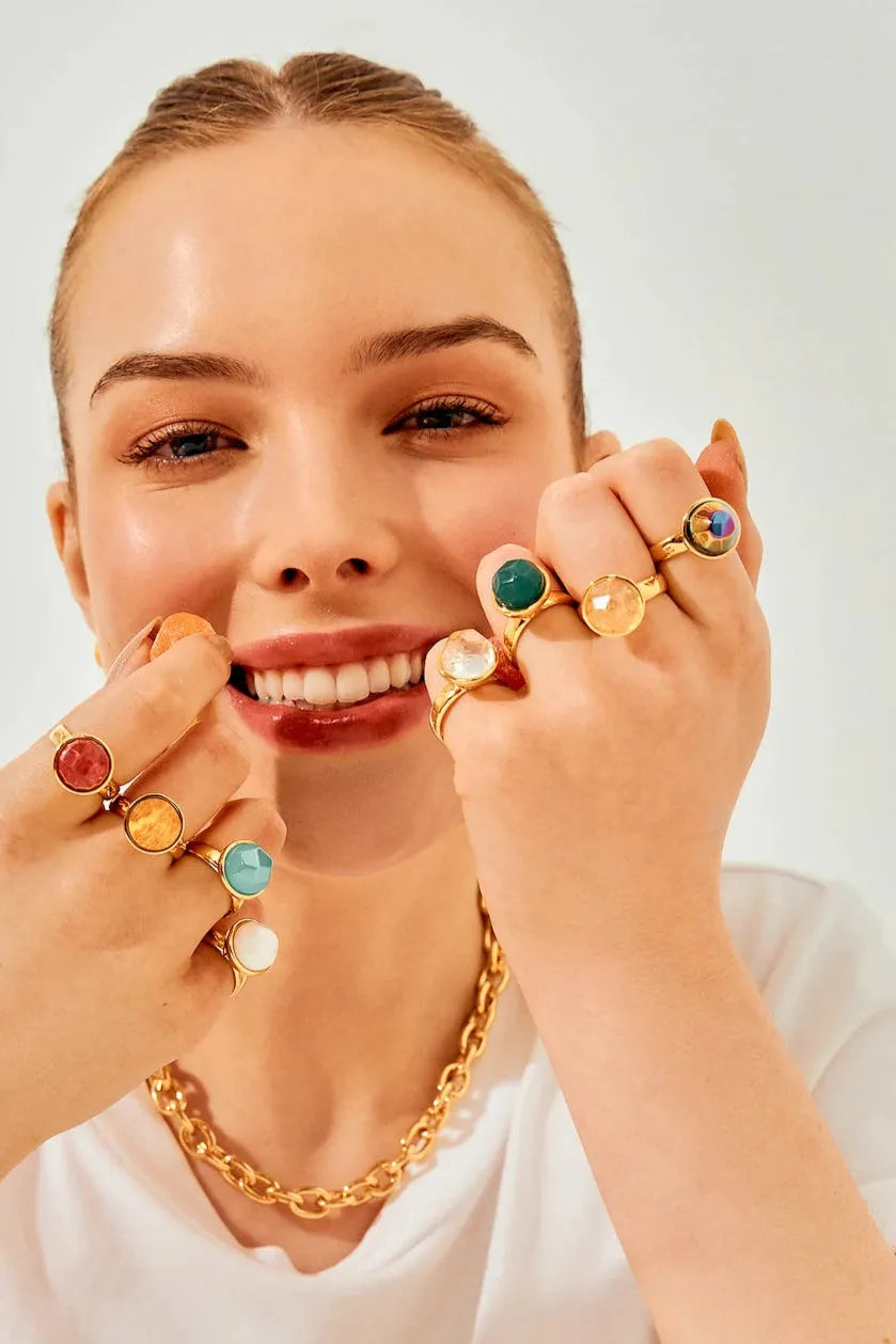 Anel Classic - Cristal Multicolorido