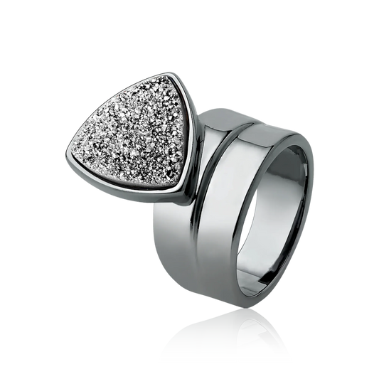 Anel Equilíbrio - Drusa Platina