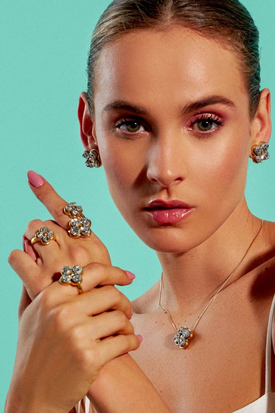 Anel Sensação - Drusa Platina