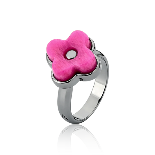 Anel Afeto - Feldspato Rosa Pink