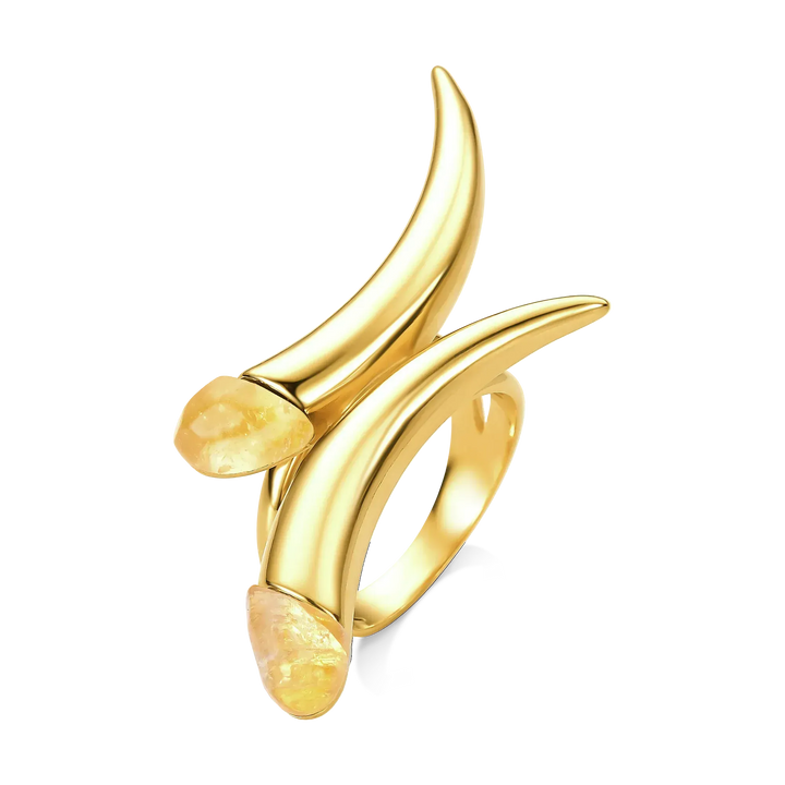 Use o Anel Caminhos com Citrino em Banho de Ouro 18K para atrair dinheiro e prosperidade, unindo estilo e simbologia.
