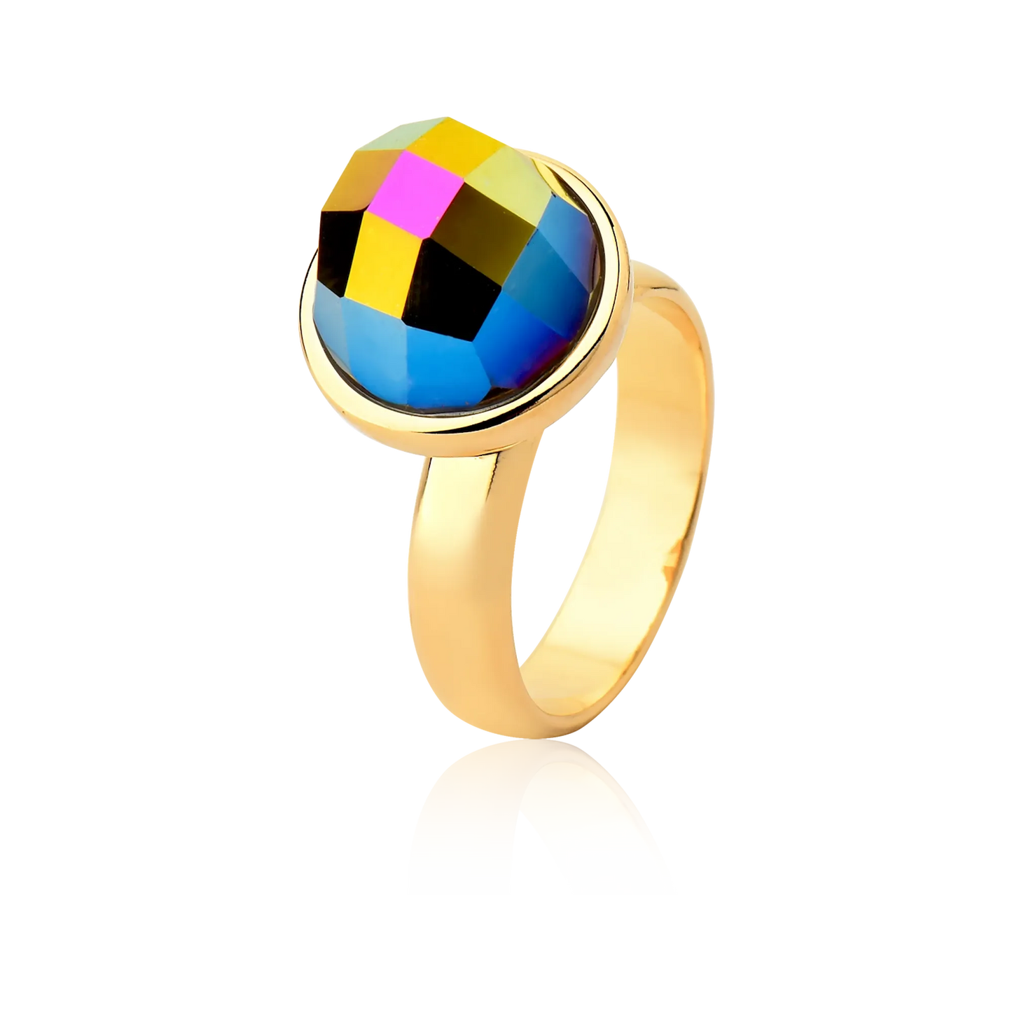 Classic Ring - Multicolored Crystal