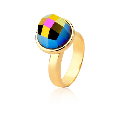 Classic Ring - Multicolored Crystal