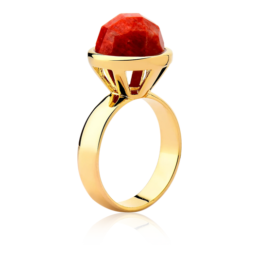 Anel Classic - Feldspato Laranja