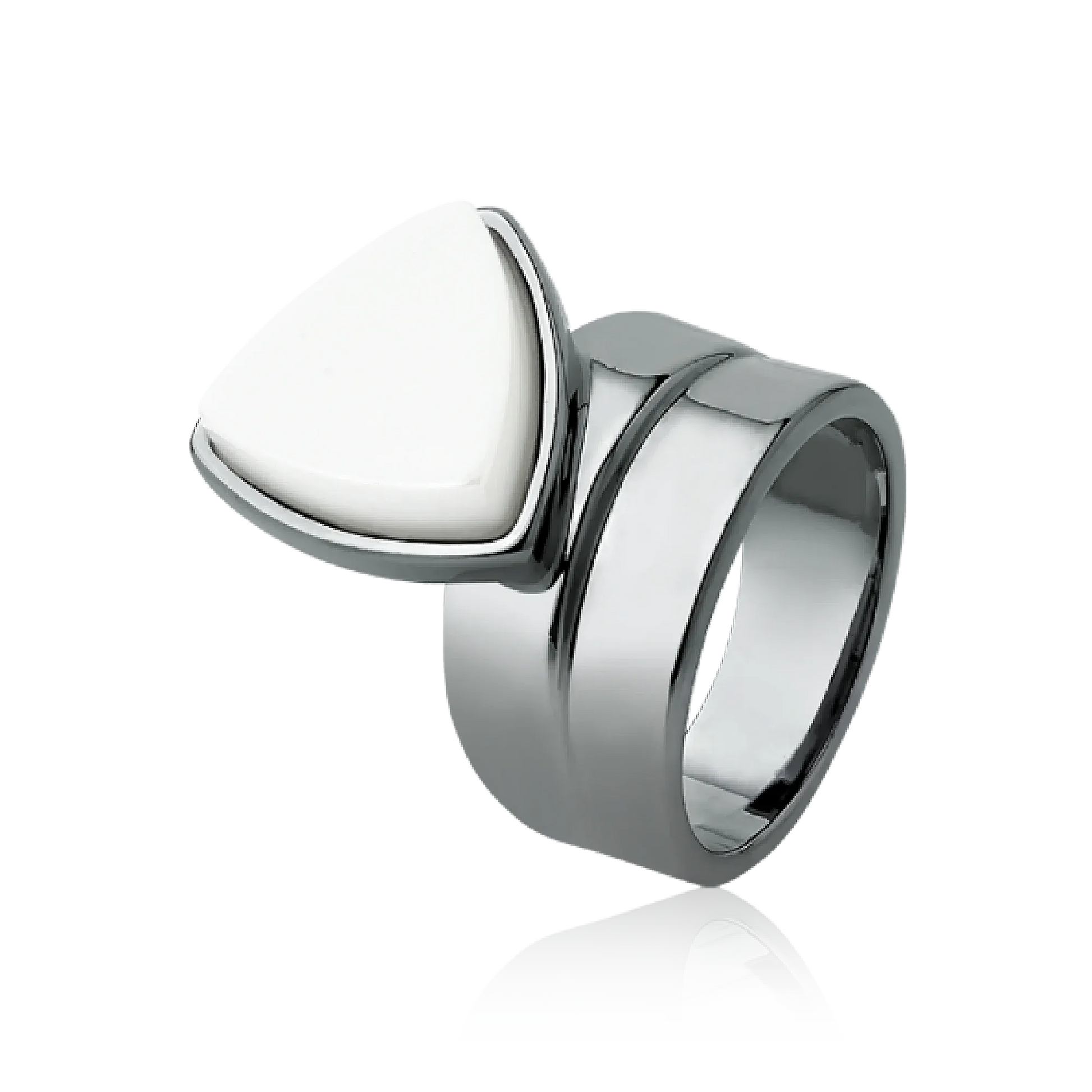 Use o Anel Equilíbrio com Porcelana Branca em Banho de Ródio Negro para atrair serenidade e clareza. Uma peça que une a sofisticação de um design atemporal com a pureza da pedra, ideal para a mulher que busca harmonia em sua jornada.