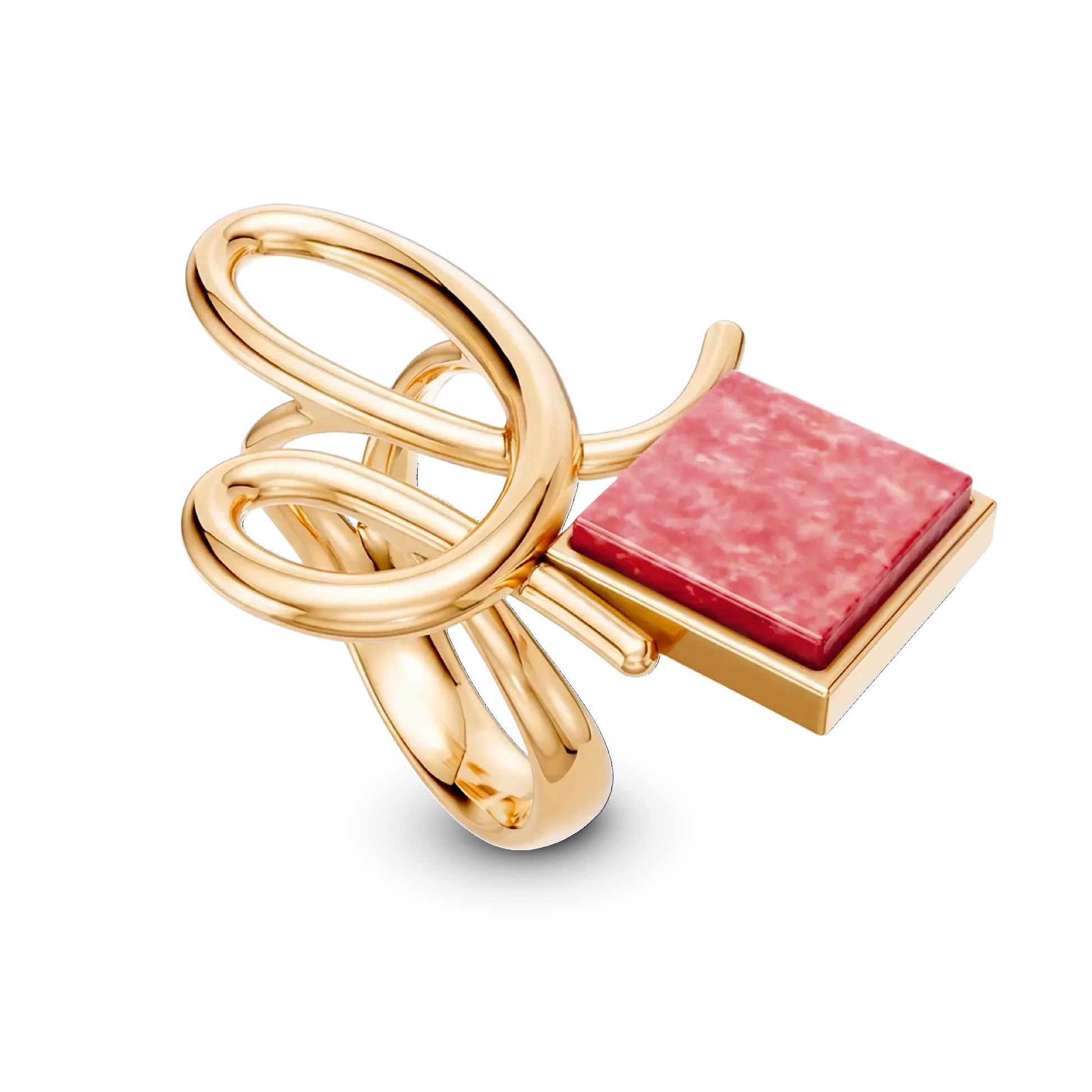 O Anel Esboço com Feldspato Vermelho em Banho de Ouro 18K traduz a união entre linhas e formas, em um desenho limpo e simbólico. A pedra quadrada de Feldspato Vermelho, que se equilibra de forma leve no traço orgânico da peça, simboliza energia e impulso. Sua estética combina o minimalismo da pedra com a fluidez do traço orgânico, garantindo um toque de modernidade e vitalidade à sua mão.