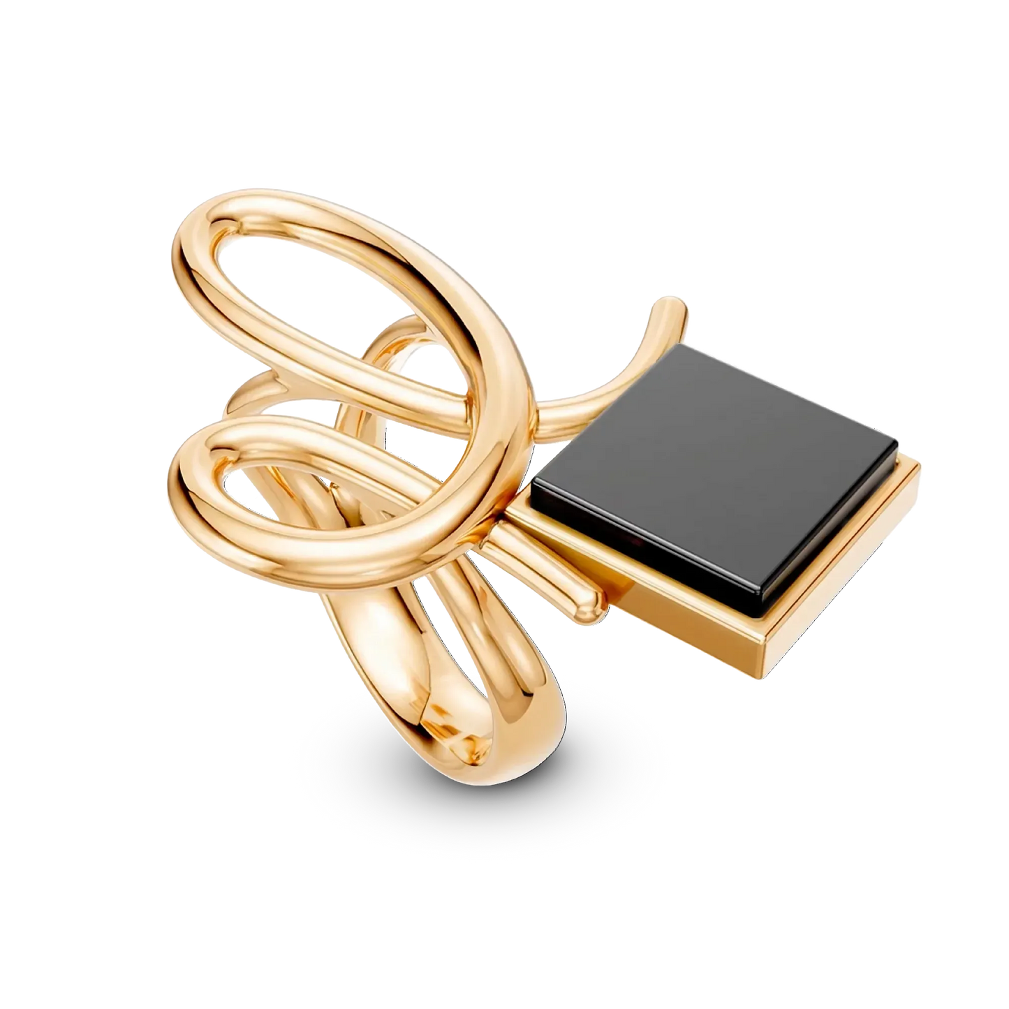 O Anel Esboço com Obsidiana Negra em Banho de Ouro 18K traduz a união entre linhas e formas, em um desenho limpo e simbólico. A pedra quadrada de Obsidiana Negra, que se equilibra de forma leve no traço orgânico da peça, simboliza força e proteção. Com linhas limpas e o poderoso contraste da Obsidiana, este anel garante um visual marcante, sendo ideal para quem aprecia joias que unem design orgânico e minimalista.