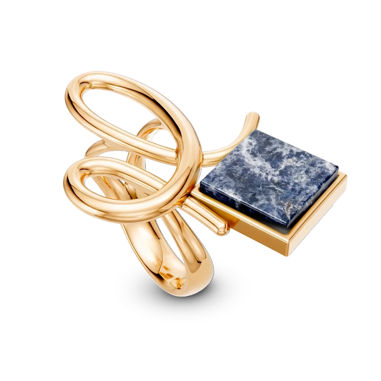 O Anel Esboço com Sodalita em Banho de Ouro 18K traduz a união entre linhas e formas, em um desenho limpo e simbólico. A pedra quadrada de Sodalita, que se equilibra de forma leve no traço orgânico da peça, simboliza clareza e intuição. O equilíbrio entre a forma geométrica da pedra e o traço orgânico do aro confere à peça um charme contemporâneo, perfeito para destacar sua mão com sofisticação.