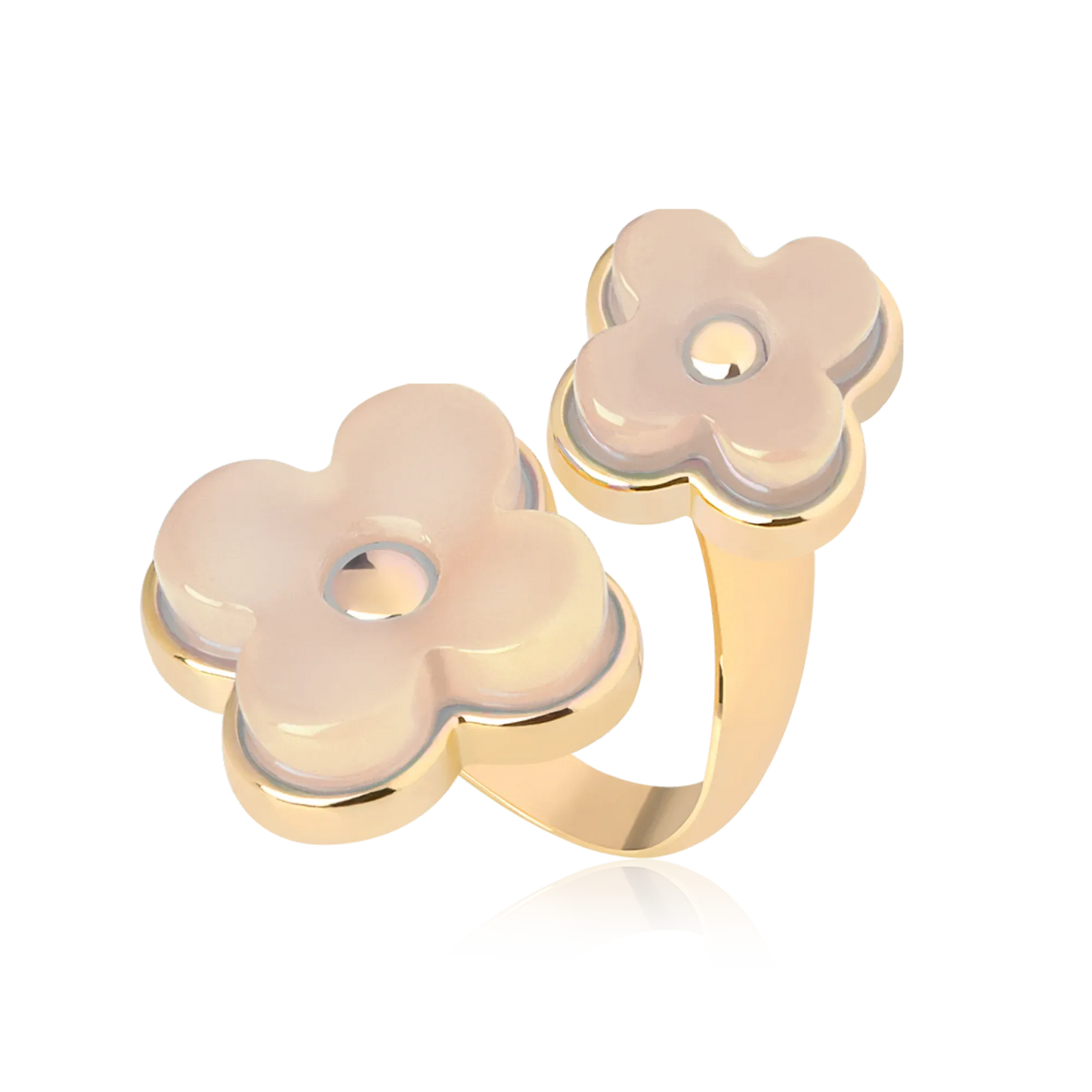 Anel Sensação - Ágata Branca