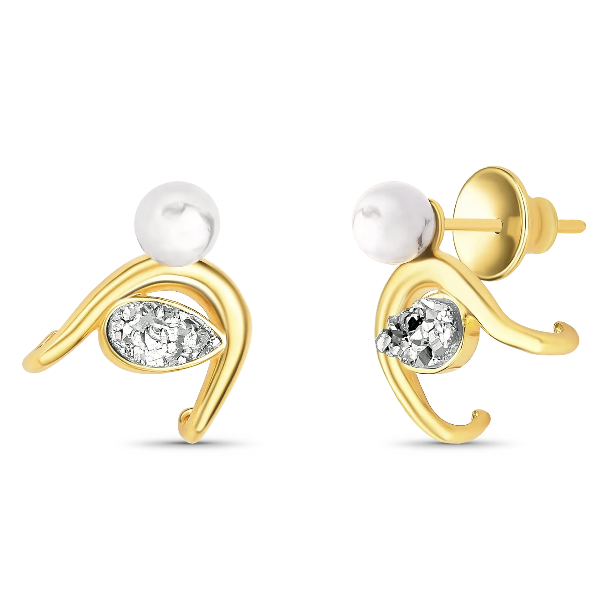 Use o Brinco Recomeço com Howlita Branca e Drusa Platina em Banho de Ouro 18K para acalmar a mente e despertar paz interior.