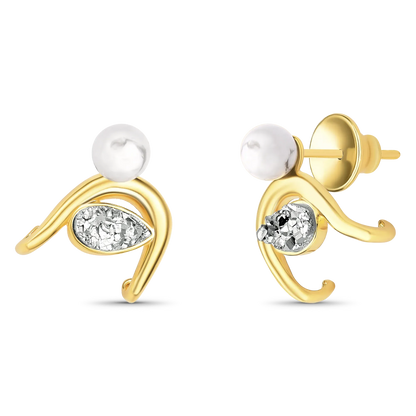 Use o Brinco Recomeço com Howlita Branca e Drusa Platina em Banho de Ouro 18K para acalmar a mente e despertar paz interior.