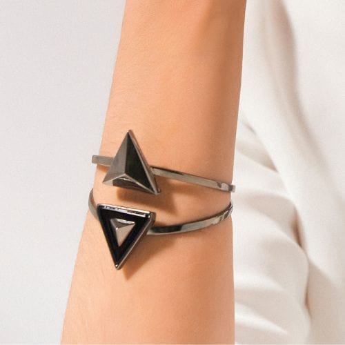 Bracelete Atena - Obsidiana Negra Semijoias de luxo e design exclusivo