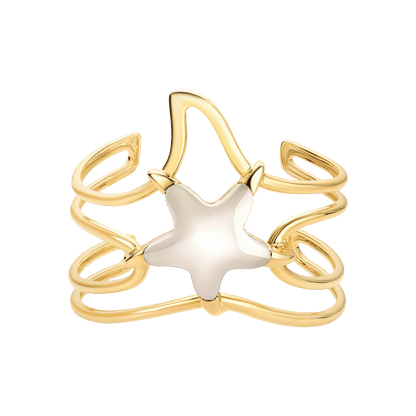 Bracelete Brisa - Ágata Branca Semijoias de luxo e design exclusivo