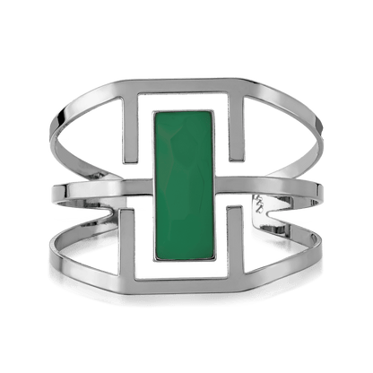 Bracelete Ópera - Ágata Verde Semijoias de luxo e design exclusivo
