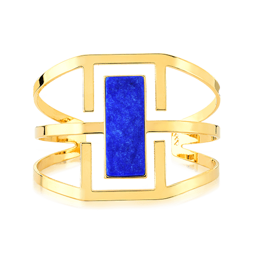 Bracelete Ópera - Feldspato Azul Anil Semijoias de luxo e design exclusivo