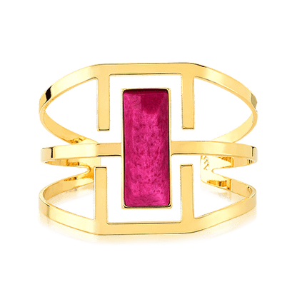 Bracelete Ópera - Rosa Pink Semijoias de luxo e design exclusivo