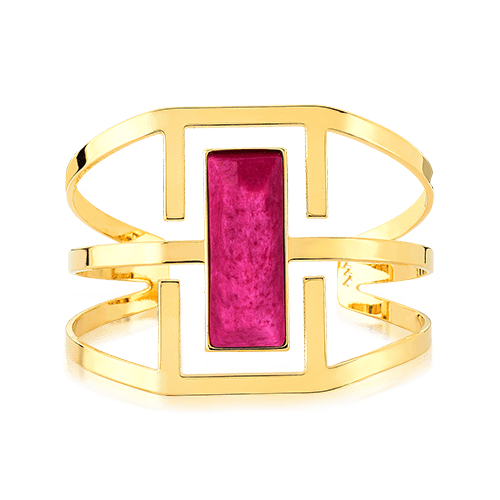 Bracelete Ópera - Rosa Pink Semijoias de luxo e design exclusivo