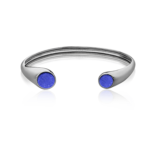 Bracelete Pocket Ball - Feldspato Azul Anil Semijoias de luxo e design exclusivo