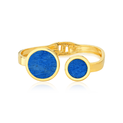 Bracelete Singular - Feldspato Azul Anil Semijoias de luxo e design exclusivo