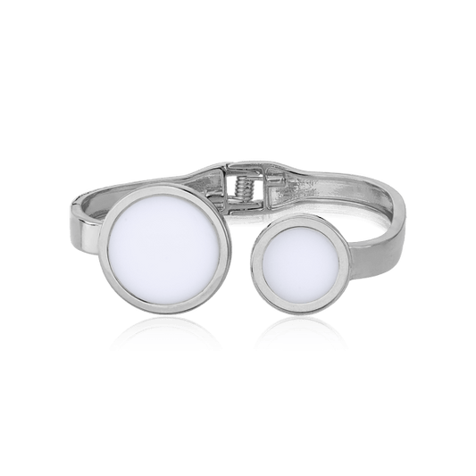 Bracelete Singular - Porcelana Branca Semijoias de luxo e design exclusivo